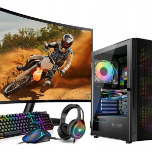 ZESTAW KOMPUTER GAMINGOWY RTX4070 SUPER 32GB DDR5 RYZEN 7600X 1T MONITOR 27